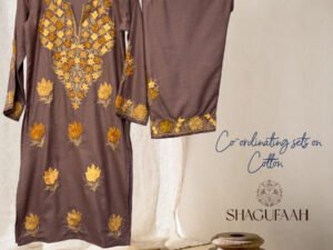 vibrant brown coord set