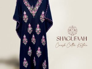 blue crush cotton kaftan dress